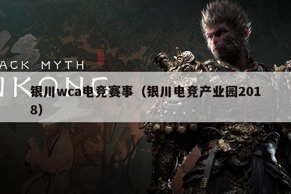 银川wca电竞赛事(银川电竞产业园2018)