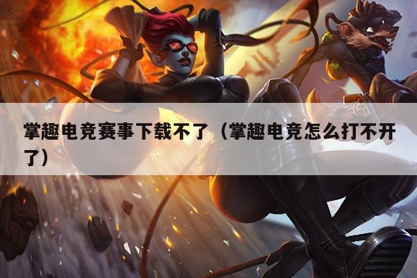 掌趣电竞赛事下载不了(掌趣电竞怎么打不开了)