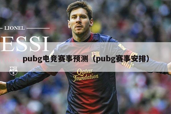 pubg电竞赛事预测(pubg赛事安排)
