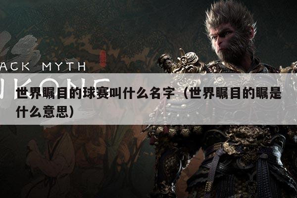 世界瞩目的球赛叫什么名字(世界瞩目的瞩是什么意思)