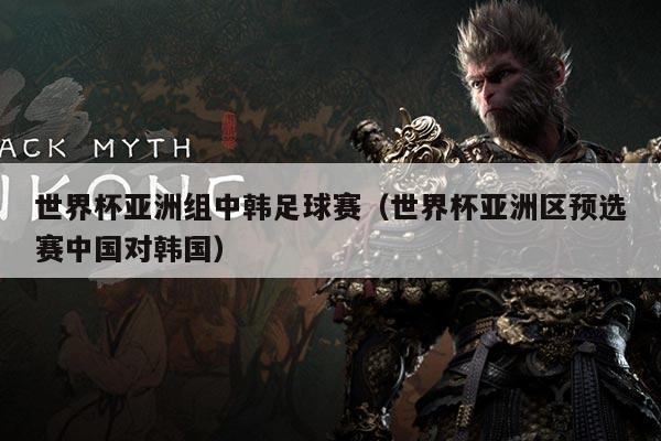 世界杯亚洲组中韩足球赛（世界杯亚洲区预选赛中国对韩国）