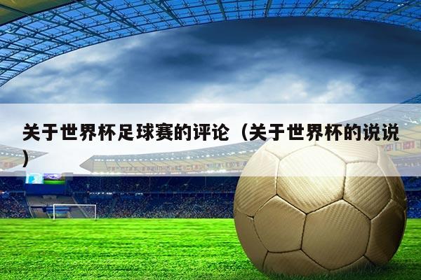 关于世界杯足球赛的评论（关于世界杯的说说）
